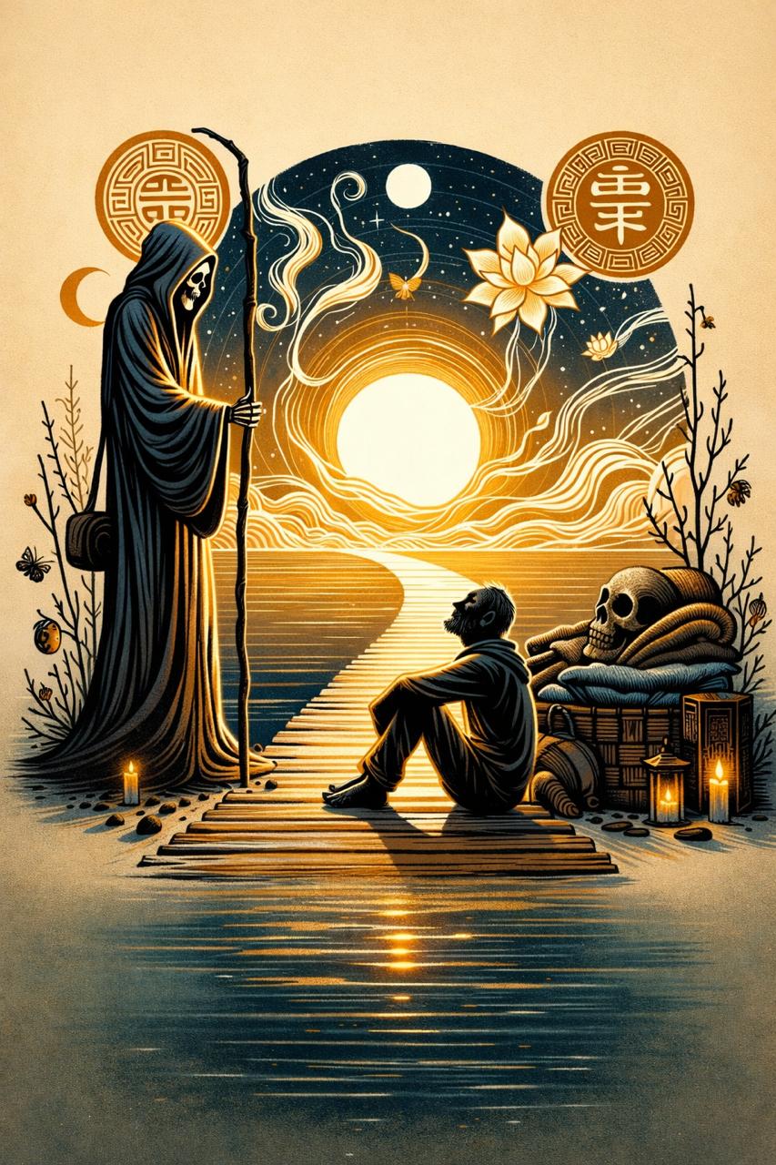 On Death — Cross-cultural meditation illustration
